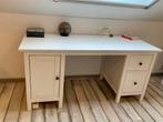 Wit Ikea Hemnes bureau (evt met bureaustoel), Huis en Inrichting, Bureaus, Ophalen, Zo goed als nieuw, Bureau