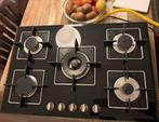 Gaskookplaat met 5 pitten - gas op glas, Witgoed en Apparatuur, Kookplaten, Ophalen, Zo goed als nieuw, Inbouw, Gas