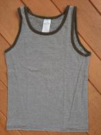 Hemd wit groen streep maat 110 / 116, Kinderen en Baby's, Kinderkleding | Maat 110, Ophalen of Verzenden, Zo goed als nieuw, Jongen