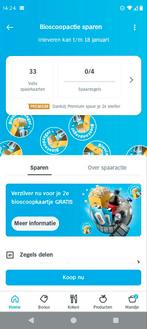 Nog 26 bioscoopkaarten Albert Heijn, Tickets en Kaartjes, Eén persoon, Cadeaubon