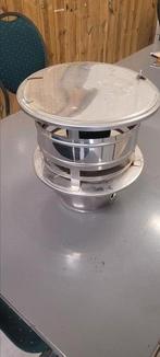 Trekkap geisoleerd RVS, Ophalen, Zo goed als nieuw, Vrijstaande haard, Elektrische haard