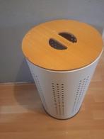 DanDek Afvalemmer , wasmand, met Houten Deksel, Ophalen, Gebruikt, Metaal, Minder dan 50 cm