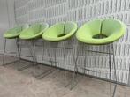 4x artifort Apollo barkrukken, Huis en Inrichting, Barkrukken, Gebruikt, Met voetsteun, Ophalen of Verzenden, Metaal