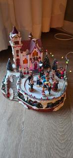 Kersthuisje draaiende schaatsbaan., Diversen, Ophalen, Gebruikt