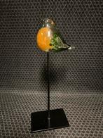 Glazen Vogel op Sokkel - Decoratief Kunstobject, Ophalen of Verzenden