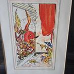 Litho ? gesigneerd Dali 1945 ingelijst, Antiek en Kunst, Kunst | Litho's en Zeefdrukken, Ophalen