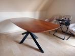 Mooie houten eettafel, Huis en Inrichting, Tafels | Eettafels, Gebruikt, 100 tot 150 cm, Ophalen of Verzenden, Metaal