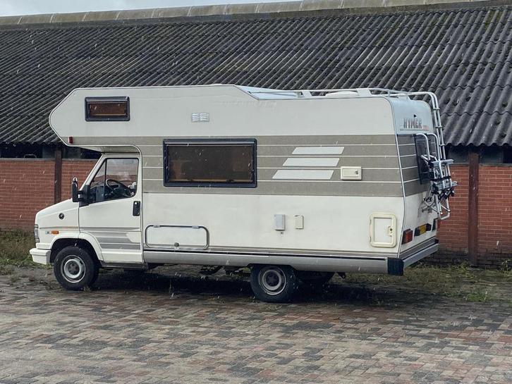Zeer nette Fiat Ducato Hymer camper met eindkeuken, Caravans en Kamperen, Campers, Particulier, tot en met 5, Alkoof, Hymer, Fiat