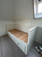 IKEA Hemnes bedbank met 3 lades, wit, Huis en Inrichting, Slaapkamer | Bedden, Ophalen, Gebruikt, Wit, Tweepersoons