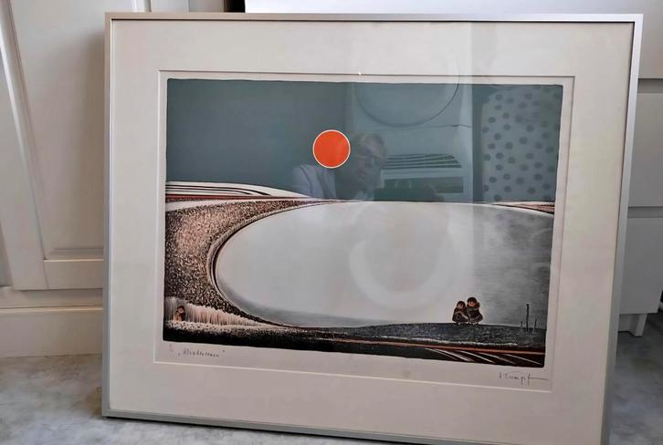 Gottfried Krumpf - Wintersonne, Antiek en Kunst, Kunst | Etsen en Gravures, Ophalen