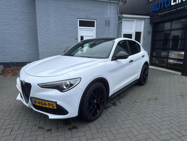 Alfa Romeo Stelvio 2.0 T | 280 PK | PANO | CAMERA | LEER | K, Auto's, Alfa Romeo, Bedrijf, Te koop, Stelvio, 4x4, ABS, Achteruitrijcamera
