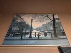 Amsterdam Grachten Print, 50 tot 75 cm, Ophalen of Verzenden, 75 tot 100 cm, Print