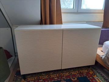 Ikea Besta kast met glazen plaat zgan