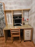 IKEA Bureau met Opbouw, Ladekast & Magneetbord, Ophalen, Gebruikt, Bureau