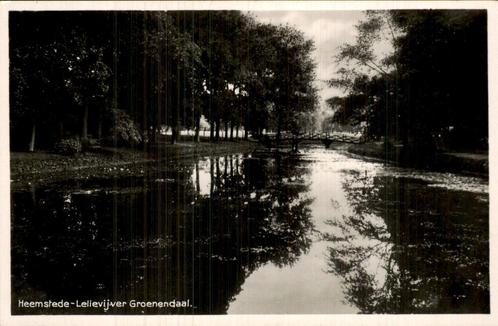Heemstede, Lelievijver Groendaal met bruggetje, Verzamelen, Ansichtkaarten | Nederland, Ongelopen, Noord-Holland, Voor 1920, Ophalen of Verzenden