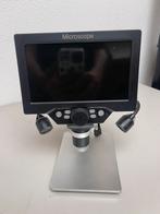 Microscoop met Scherm & Opname - Micro SD, Audio, Tv en Foto, Optische apparatuur | Microscopen, Ophalen, Nieuw, Minder dan 400x