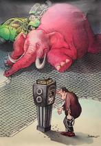 Poster Cartoon 1979 Editions Jacques Glénat - Claude Serre, Verzamelen, Ophalen of Verzenden, Zo goed als nieuw, Overige onderwerpen