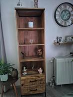 Mango houten vitrinekast - Zo goed als nieuw!, Met deur(en), 50 tot 100 cm, Zo goed als nieuw, 25 tot 50 cm