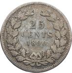 25 cent 1890, Postzegels en Munten, Munten | Nederland, Koning Willem III, 25 cent, Verzenden