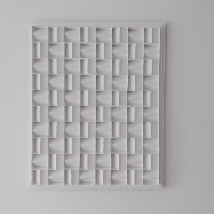 Zero Stijl Wandrelief - Karton & Latex, Antiek en Kunst, Kunst | Designobjecten, Ophalen of Verzenden