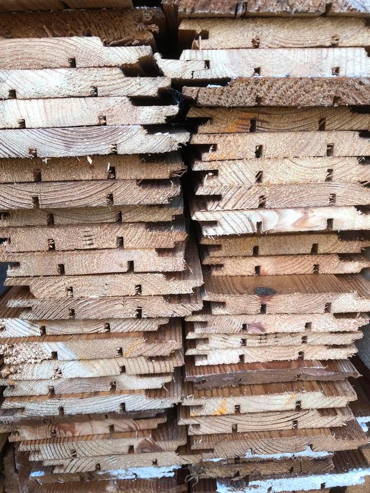 Grote partij schrootjes, vuren schoten, rabat, Doe-het-zelf en Verbouw, Hout en Planken, Gebruikt, Pallet, Vuren, Minder dan 200 cm