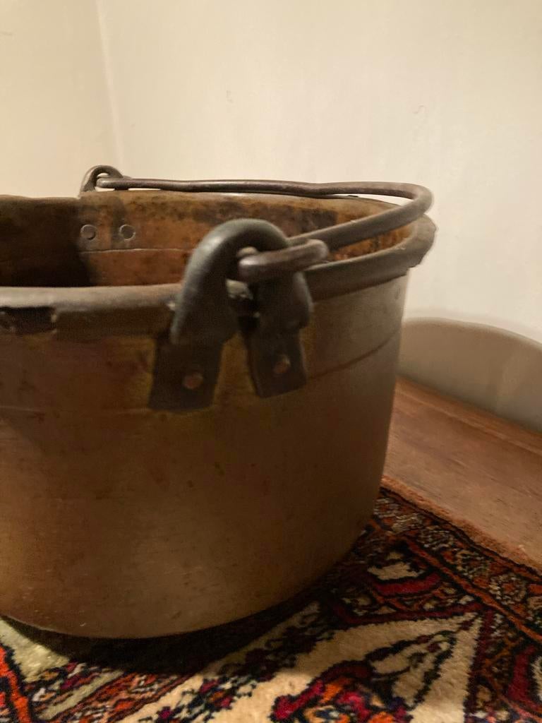 Oude koperen ketel, Antiek en Kunst, Antiek | Koper en Brons, Ophalen, Koper