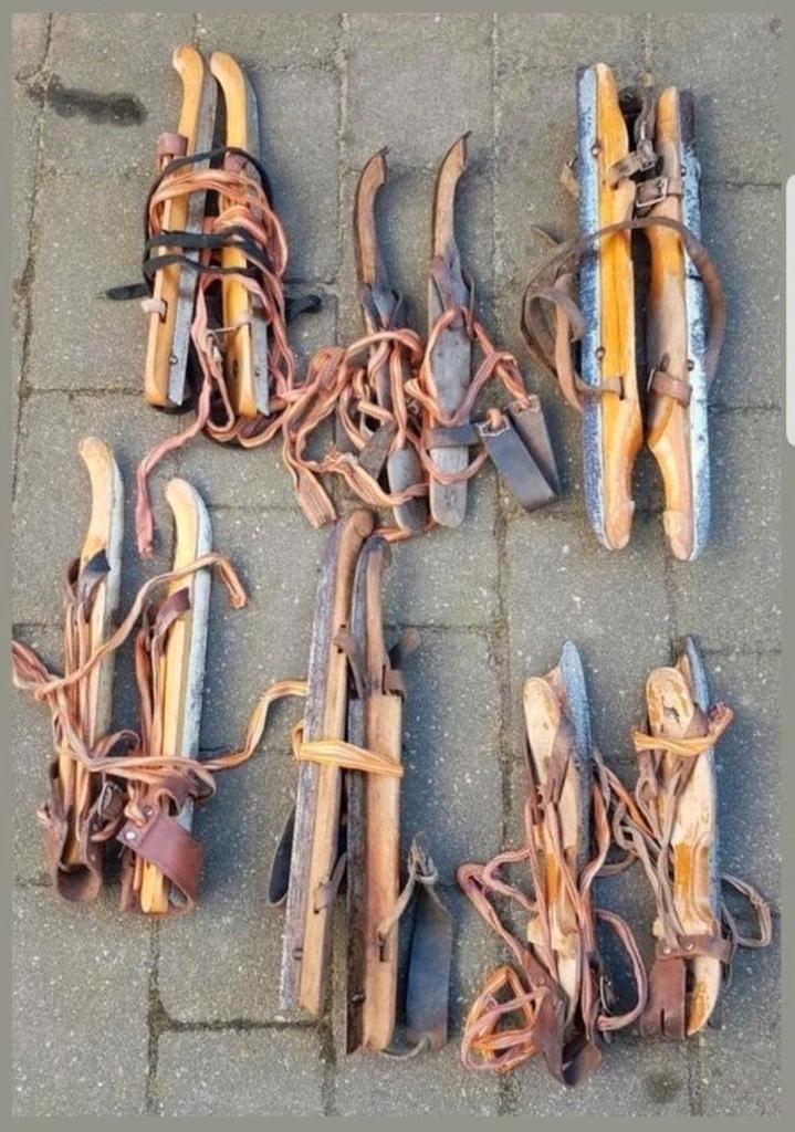 Antieke botjes schaatsen schaats schaatsje friese doorlopers, Antiek en Kunst, Antiek | Overige Antiek, Ophalen of Verzenden