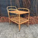 Bamboe rotan serveerwagen bar, Ophalen, Huis en Inrichting