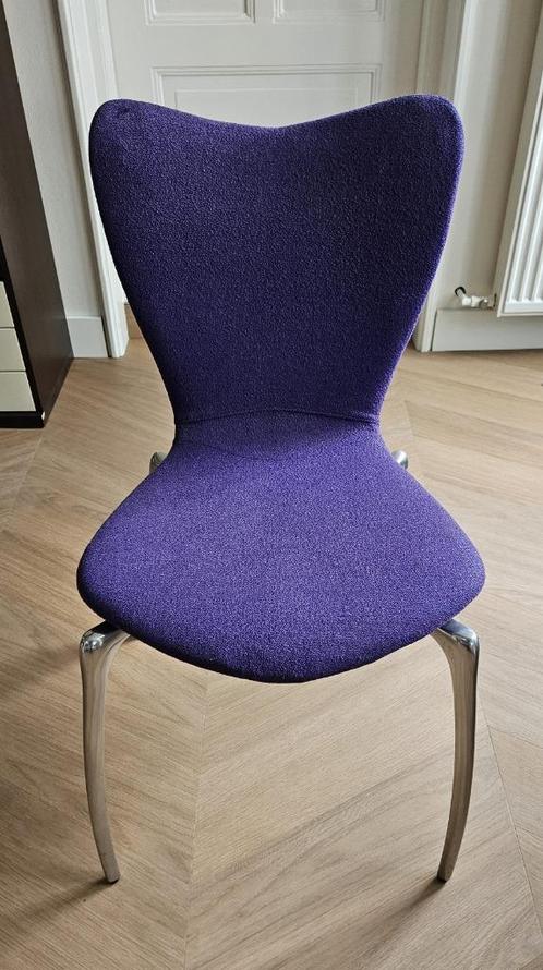 Design-eetkamer-vlinderstoelen 6 stuks SM 15 (Lande?), Huis en Inrichting, Stoelen, Gebruikt, Vijf, Zes of meer stoelen, Metaal