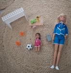Barbie Voetbalcoach speelset ZGAN, Ophalen of Verzenden, Zo goed als nieuw, Barbie