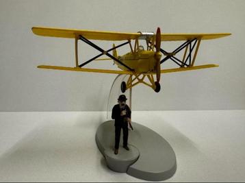 Kuifje vliegtuig 1:43 de gele dubbeldekker uit zwarte rotsen beschikbaar voor biedingen