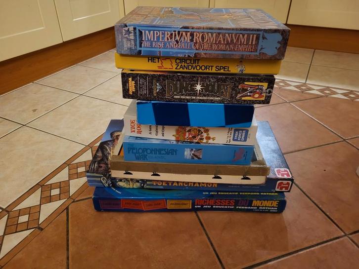 Diverse Oudere Spellen - Imperium Romanum, Dungeon Derby..., Hobby en Vrije tijd, Gezelschapsspellen | Bordspellen, Gebruikt, Ophalen of Verzenden