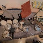 Pannen, Huis en Inrichting, Keuken | Potten en Pannen, Ophalen of Verzenden, Gebruikt, Rvs, Pannenset