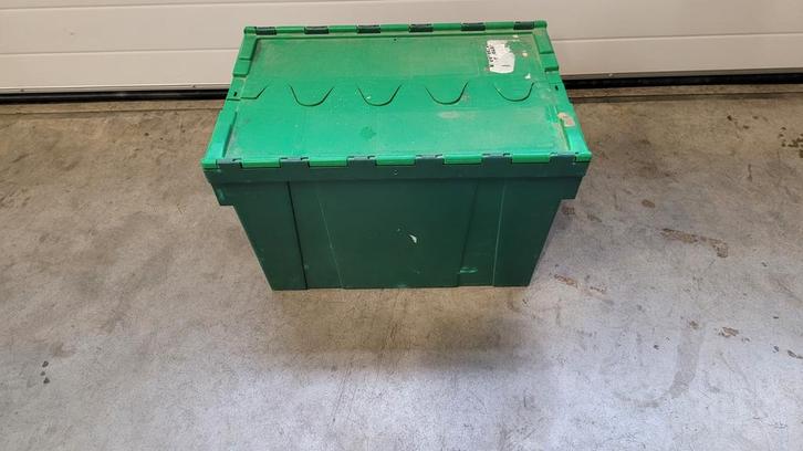 Krat met Deksel - Handig voor Opslag!, Doe-het-zelf en Verbouw, Kratten en Dozen, Gebruikt, Krat, 75 tot 100 cm, 35 tot 50 cm