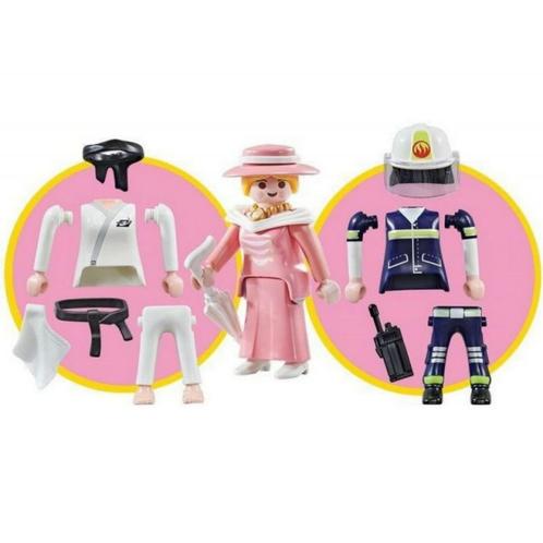 Playmobil Multi Play 9855 judoka brandweervrouw en dame, Kinderen en Baby's, Speelgoed | Playmobil, Nieuw, Complete set, Verzenden