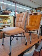 Nieuwe stoelen, Eden H&H, 3 x oker,3 x Cognac+ pocket+greep, Huis en Inrichting, Stoelen, Ophalen, Overige kleuren, Drie, Nieuw
