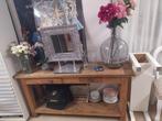 Stevige Vintage wandmeubel echt HOUT, Verzenden, 25 tot 50 cm, Overige houtsoorten, Met lade(s)