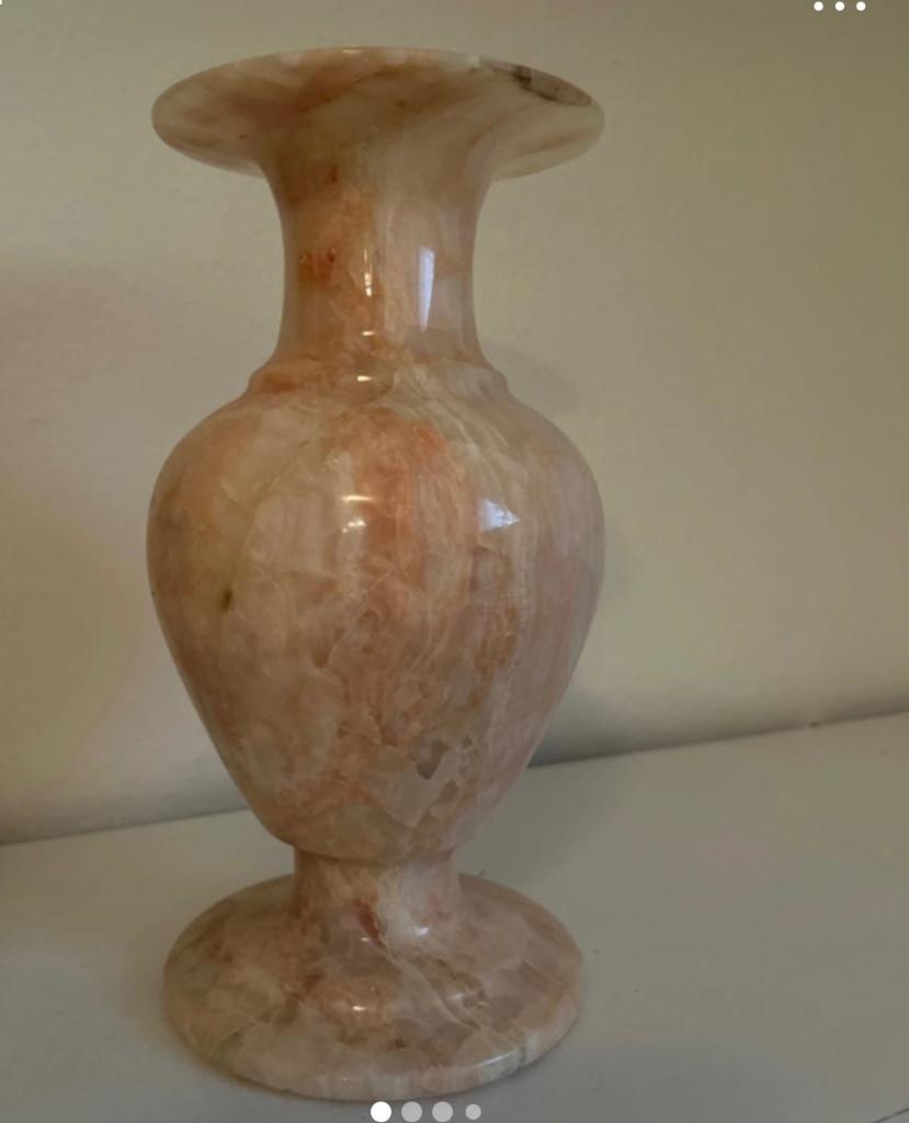 Zware vintage onyx marmeren vaas, Antiek en Kunst, Antiek | Vazen, Ophalen of Verzenden