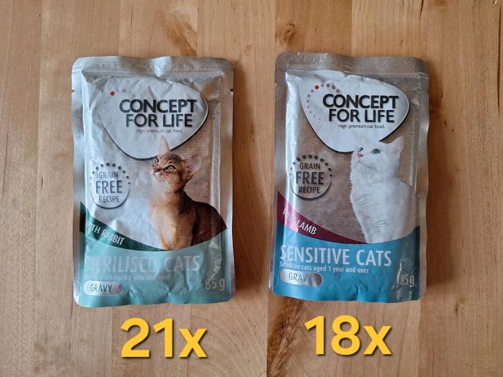 GRATIS 18 lamb bij aankoop 21 zakjes concept for life rabbit, Dieren en Toebehoren, Dierenvoeding, Kat, Ophalen of Verzenden