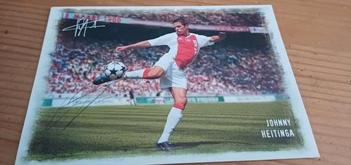 Johnny Heitinga handtekening Ajax gesigneerde spelerskaart, Verzamelen, Sportartikelen en Voetbal, Zo goed als nieuw, Spelerskaart