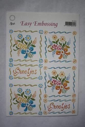 10 vellen Marianne D Easy Embossing EV3315, Ophalen of Verzenden, Nieuw, Overige thema's, Knipvel