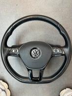 Volkswagen stuur golf passat gte blauw stiksel met airbag, Gebruikt, Ophalen of Verzenden, Volkswagen