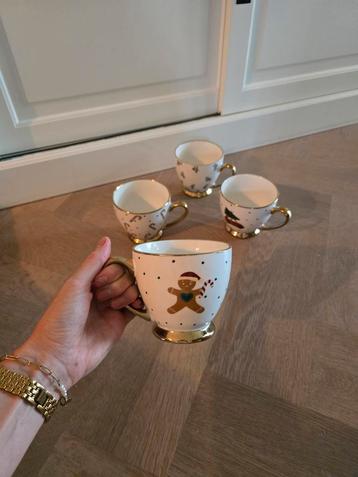 4 Kerstmokken voor Chocomelk - Nieuw beschikbaar voor biedingen