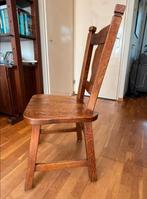 4 donker eiken stoelen ophalen in Drachten., Ophalen, Gebruikt, Bruin