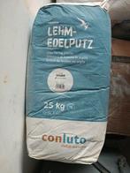 4 zakken 25 kilo Conluto leemfinish kleur Edelweis, Doe-het-zelf en Verbouw, Ophalen, Zo goed als nieuw
