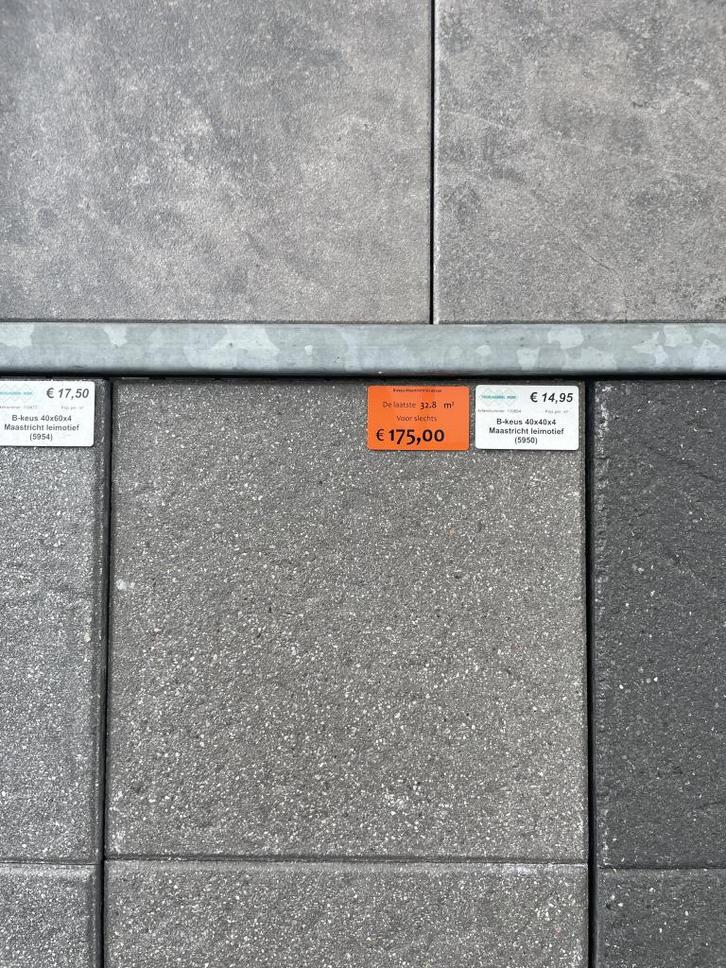 BODEMPRIJZEN !! LAATSTE RESTPARTIJEN TEGELS, Tuin en Terras, Tegels en Klinkers, Nieuw, Terrastegels, Beton, 10 m² of meer, Gecoat