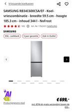 Koel vries combinatie samsung, Witgoed en Apparatuur, Koelkasten en IJskasten, Gebruikt, 200 liter of meer, Met aparte vriezer