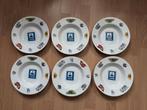 6 melamine camping borden met kampeer afbeeldingen, Ophalen of Verzenden, Gebruikt