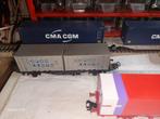 Partijtje Märklin H0 goederenwagens (o.a. container vervoer), Hobby en Vrije tijd, Modeltreinen | H0, Wisselstroom, Wagon, Ophalen of Verzenden