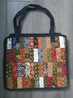 Padded gevoerde patchwork tas, Sieraden, Tassen en Uiterlijk, Tassen | Damestassen, Ophalen of Verzenden, Nieuw, Zwart, Shopper